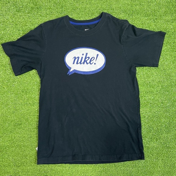 Nike Air Max Shirt Small Black Emoji Airmoji Speech Bubble Graphic Tee EUC - Picture 1 of 7